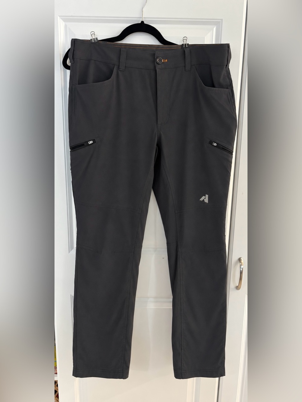 Eddie Bauer Apex Men’s Dark Gray Cargo Pants with Zip Pockets
